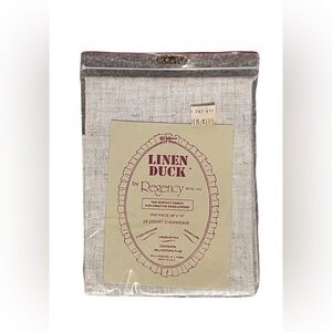 Linen Duck by Regency Mills Inc Needlework Fabric 18 x 18